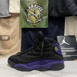 Black and Purple Jordan 13